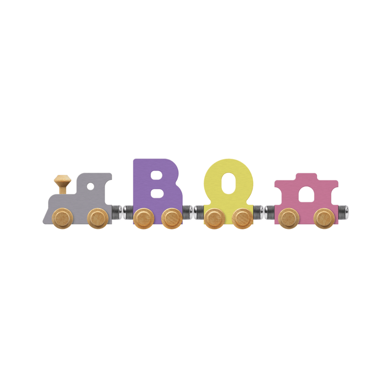NameTrains Pastel Letters Name